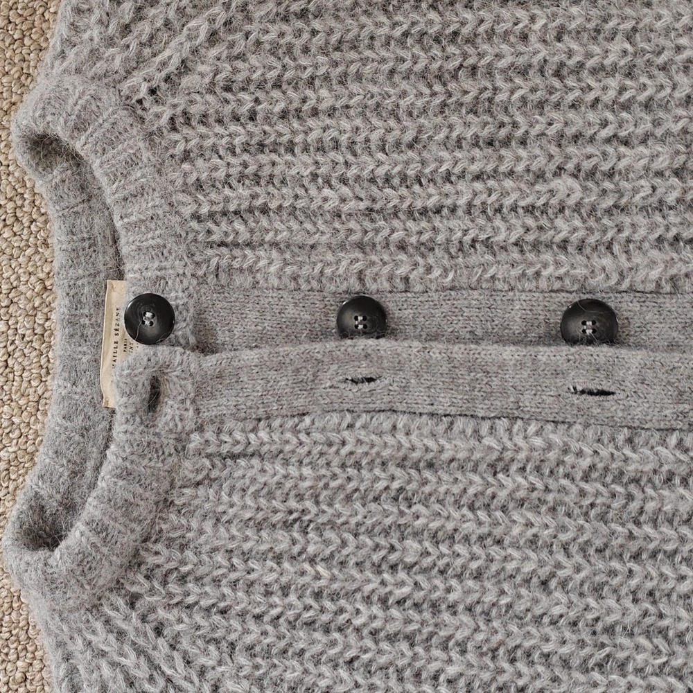 Sezane Emile cardigan in mottled gray, XSmall - Picture 8 of 16